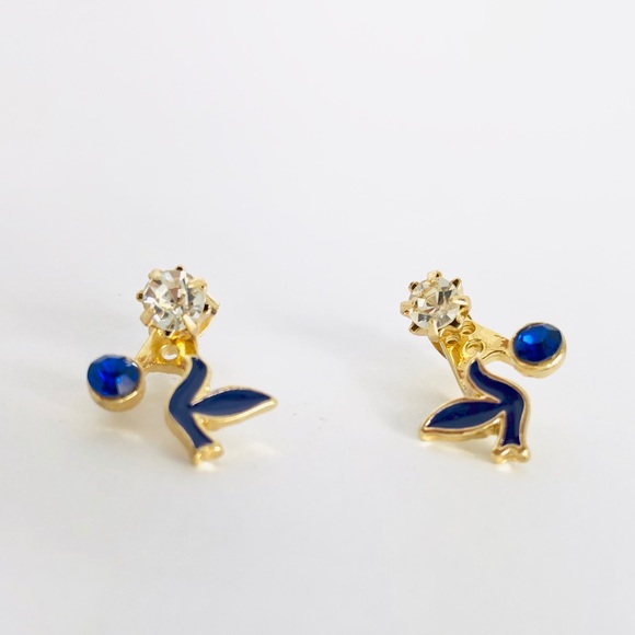 Kate Stylist Jewelry - ❤️HP❤️New! Cubic Zirconia Bird Front Back Earrings